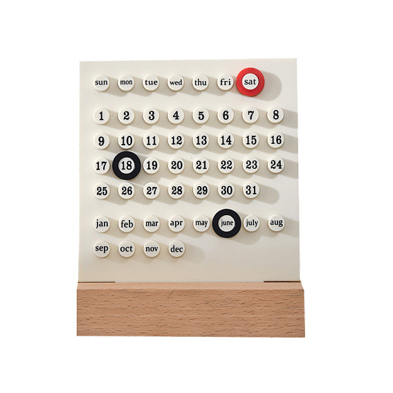 Акриловый календарь, с дерева базы