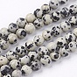 Natural Dalmatian Jasper Stone Bead Strands, Round