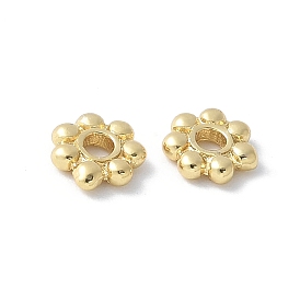Латунные бусины-разделители в виде цветка, стойки покрытие, долговечный, без кадмия и без свинца
