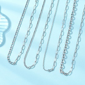 4 шт. 4 стили 304 наборы цепочек из нержавеющей стали, не тускнеет