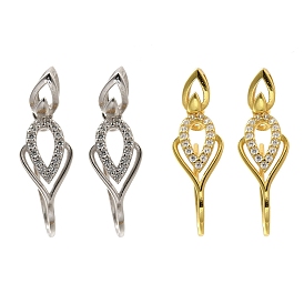 925 серебряные щипцы для льда с прозрачным кубическим цирконием, слеза