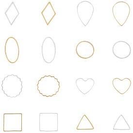 Латунные соединительные колечки, разнообразные