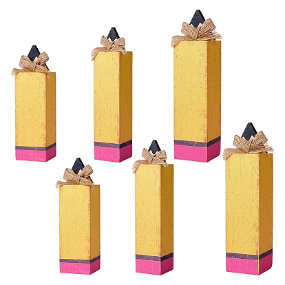 3шт. деревянные декоративные элементы в форме карандашей, для украшения стола к началу учебного года