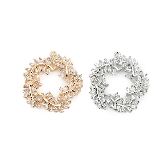 Латунные подвески, , со стеклом