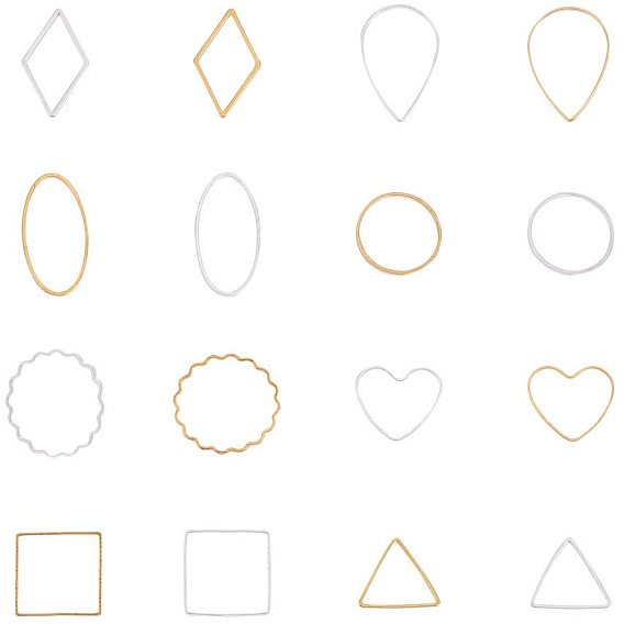 Латунные соединительные колечки, разнообразные