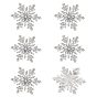 Épingles à revers de Noël en alliage et strass, flocon de neige, avec de l'acrylique
