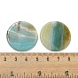Gemstone Pendants, Flat Round Charms