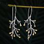 Alloy Dangle Earrings for Women, Branch