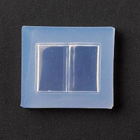 DIY Book Shape Cabochon Silicone Molds, Resin Casting Molds, for UV Resin & Epoxy Resin Jewelry Making