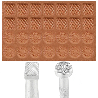 2шт 2 стили штампы для кожевенного ремесла из легированной стали своими руками