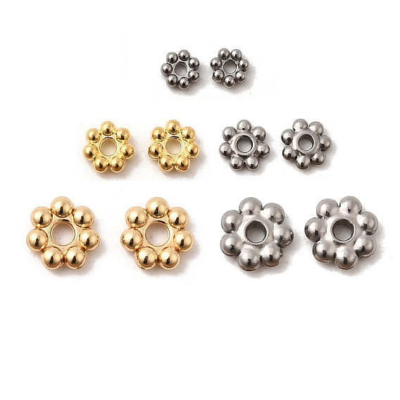 304 из нержавеющей стали разделительные бусины, цветок