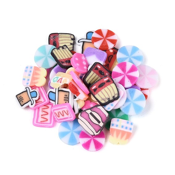 Ручной полимерной глины кабошонов, ногтей декоративные аксессуары, разнообразные