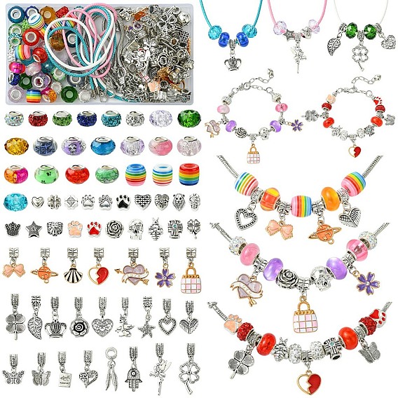 DIY-Schmucksets zum Herstellen von Armbändern und Halsketten