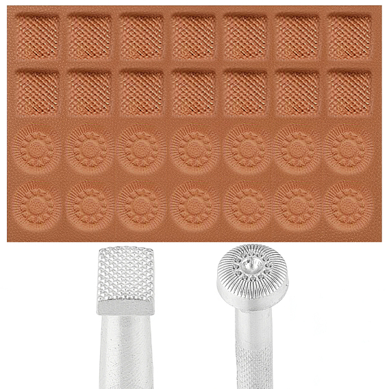 2шт 2 стили штампы для кожевенного ремесла из легированной стали своими руками