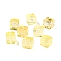 Натуральные кубические бусины из лимонного кварца (нагретые).
