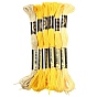 6Bundles 6 Colors Polyester Embroidery Floss, Cross Stitch Threads