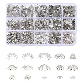 756 шт. 12 стили железные колпачки для бусин, цветок