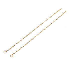 304 accessoires de boucle d'oreille en acier inoxydable, fils d'oreille