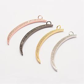 Латунь микро проложить класса аа кубический цирконий большие кулоны, долговечный, луна, без кадмия, без никеля и без свинца