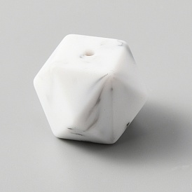 Perles de silicone écologiques de qualité alimentaire, hexagone