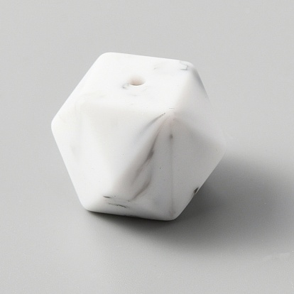 Perles de silicone écologiques de qualité alimentaire, hexagone