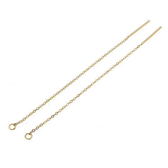 304 Stainless Steel Earring Findings, Ear Threads