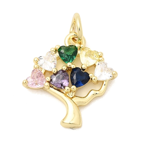 Кулон из циркония, без свинца и без кадмия, долговечный, Подвески в виде дерева в форме сердца