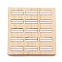 15-Slot Bamboo Ring Display Stands, Square