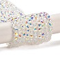 Perles en verre electroplate, facette, ronde