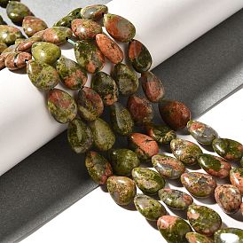 Природные Unakite бисер нитей, слеза
