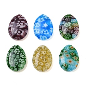 Стеклянные подвески миллефиори, слеза