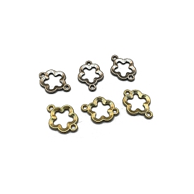 Alloy Flower Connector Charms