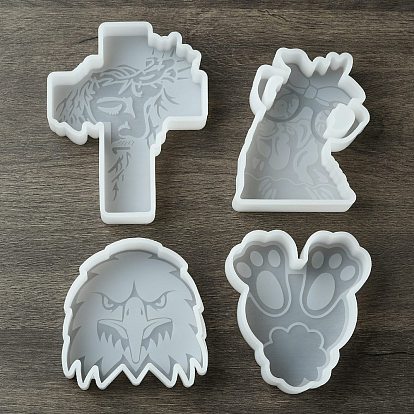 DIY Silicone Candle Molds, Resin Casting Molds, For UV Resin, Epoxy Resin Craft Making, White