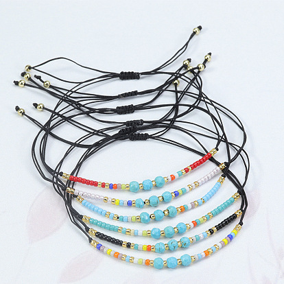 Bohemian Style Colorful Beaded Friendship Bracelet Imported from Japan