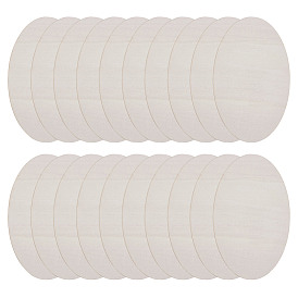 Необработанные овальные деревянные детали, товары для рукоделия