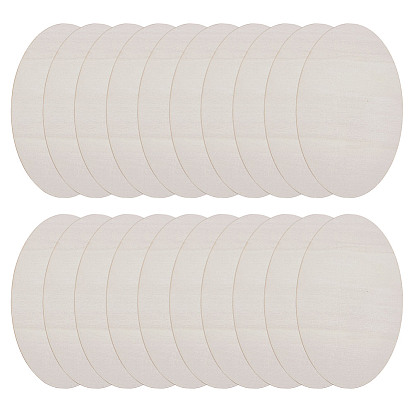 Необработанные овальные деревянные детали, товары для рукоделия