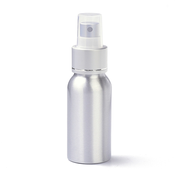 Aluminum Refillable Spray Bottles, with Fine Mist Sprayer & Dust Cap, Column
