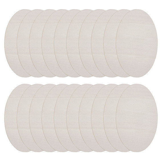 Необработанные овальные деревянные детали, товары для рукоделия