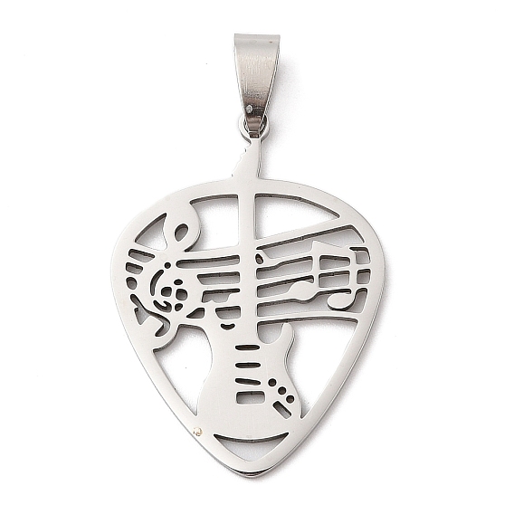 201 подвески из нержавеющей стали, гитарный шарм, лазерная резка