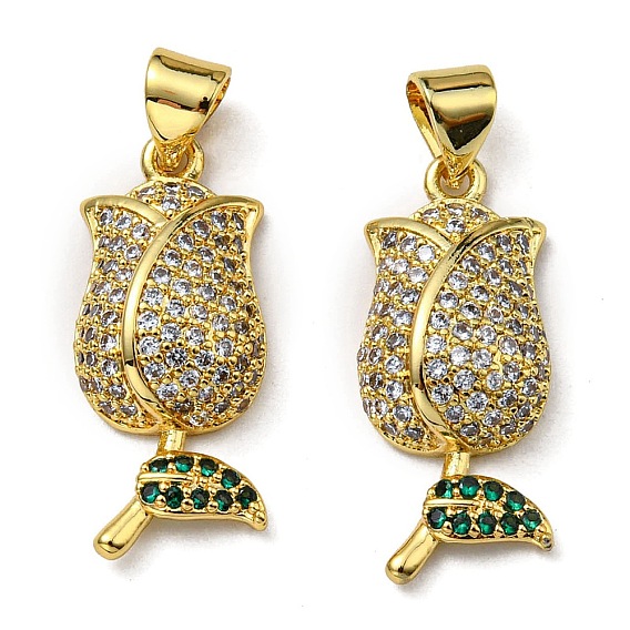 Стойки обшивки латунь кубического циркония подвески, без свинца и без кадмия, долговечный, тюльпан