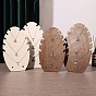 Подставки для демонстрации ювелирных изделий в виде кулонов из МДФ и железа в форме листьев., ожерелья держатель для органайзера ювелирных изделий, платина