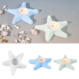 DIY Starfish Candle Holder Silicone Molds, for Aromatherapy Candlestick Making, Resin Casting Molds, For UV Resin, Epoxy Resin Jewelry Making