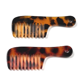Подвески из ацетата целлюлозы, расческа с леопардовым узором