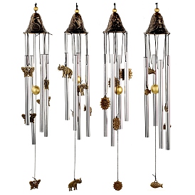 Alloy Wind Chime, with Metal Tube, for Outdoor Garden Home Hanging Decoration