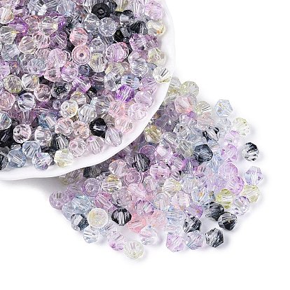 Прозрачное стекло Бисер, с блеском порошок, двухконусные