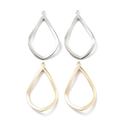 Brass Pendants, Cadmium Free & Nickel Free & Lead Free, Teardrop