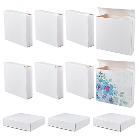 Fold Box Cardboard Gift Boxes, for Bridal Birthday Party Christmas, Rectangle