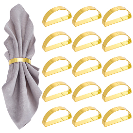 24кольцо для салфеток из сплава, золотые