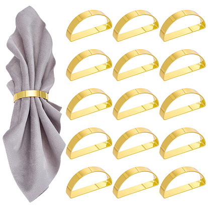 24кольцо для салфеток из сплава, золотые