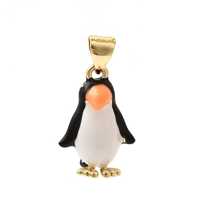 Латунь эмаль подвески, прелести пингвина, долговечный, стойки покрытие, без свинца и без кадмия